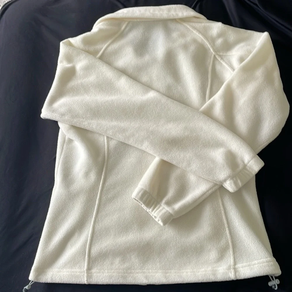 Columbia Women's Cream Fleece Lightweight Jacket - Picture 2 of 10